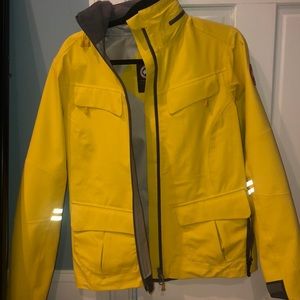 RARE Canada Goose Moraine Shell Yellow Rain Jacket